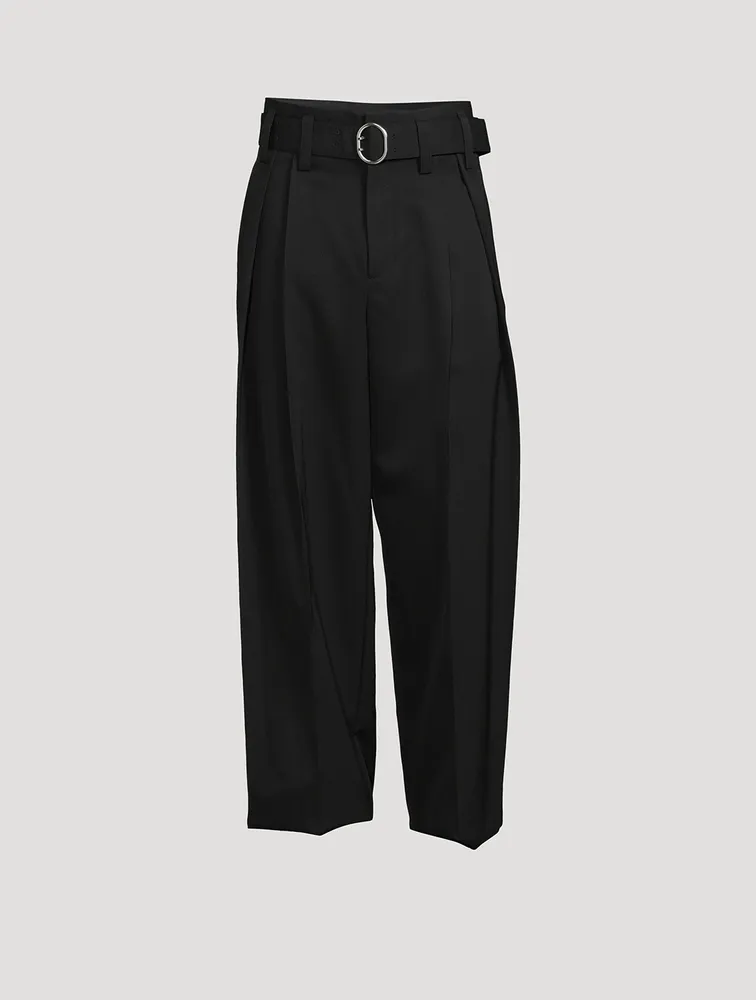 Wool Belted Pants