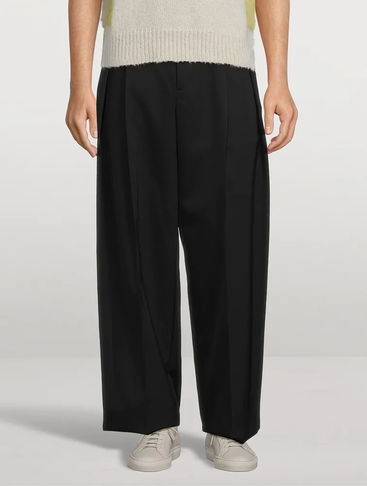 Wool Belted Pants