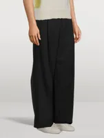 Wool Belted Pants