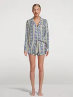 Signature Linen Set Palm Stripe