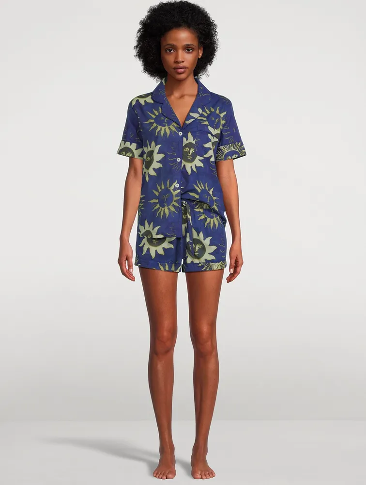 Short-Sleeve Pajama Set Sol Print