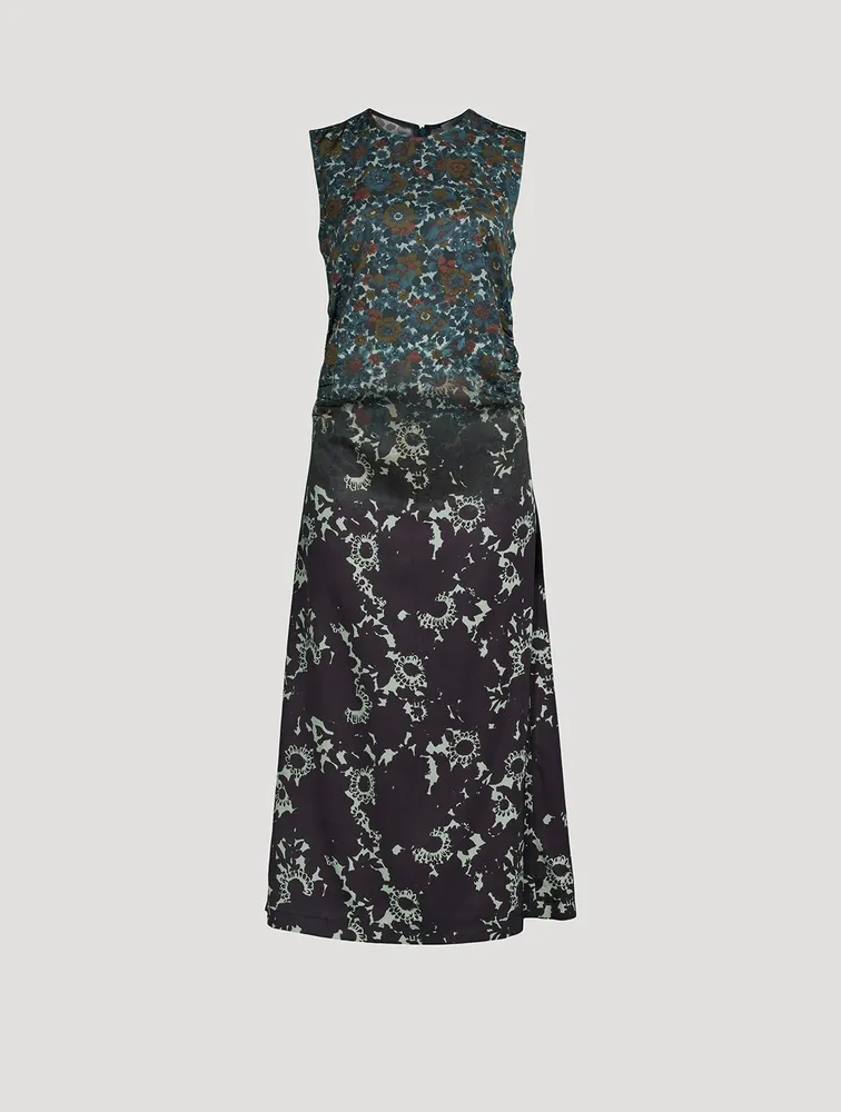 Tousey Midi Dress Mixed-Floral Print