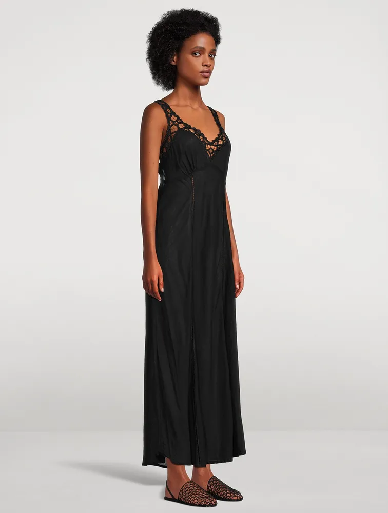 Sophie Maxi Dress With Lace Trim