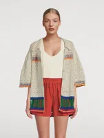 Zippy Crochet Short-Sleeve Shirt
