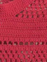 Nanay Crochet Midi Dress