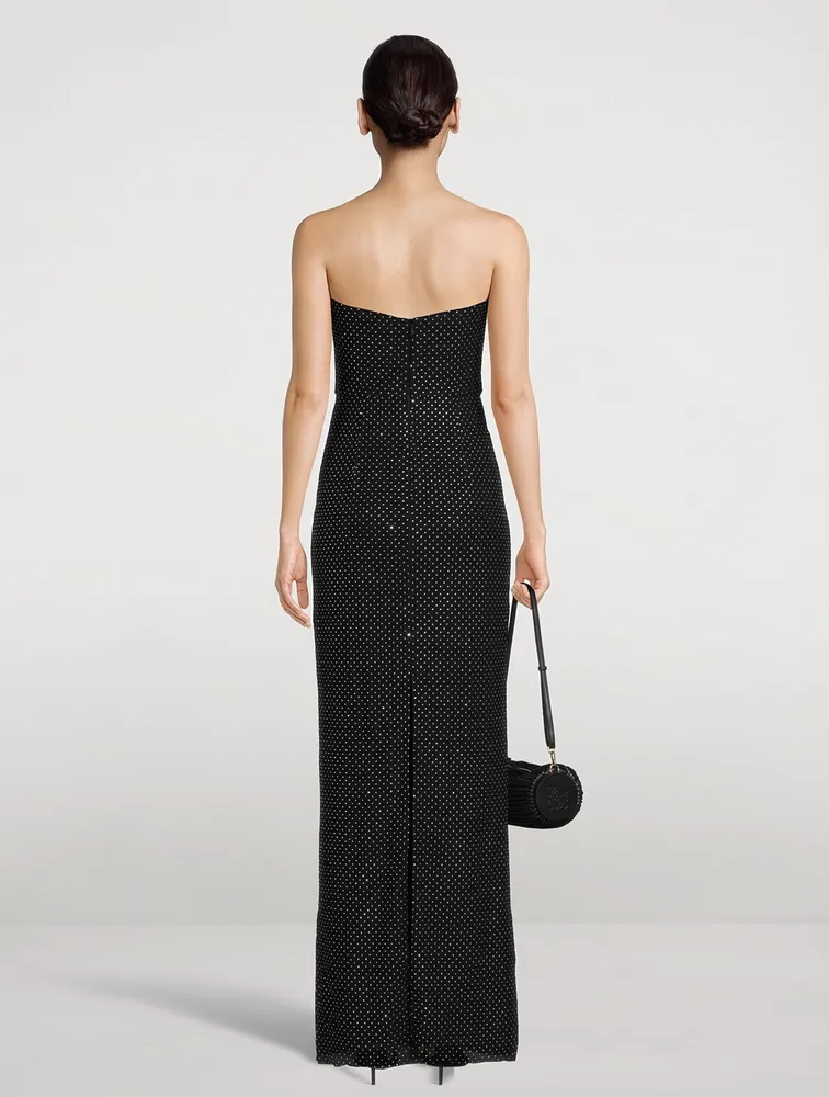 Last Dance Embellished Mesh Gown