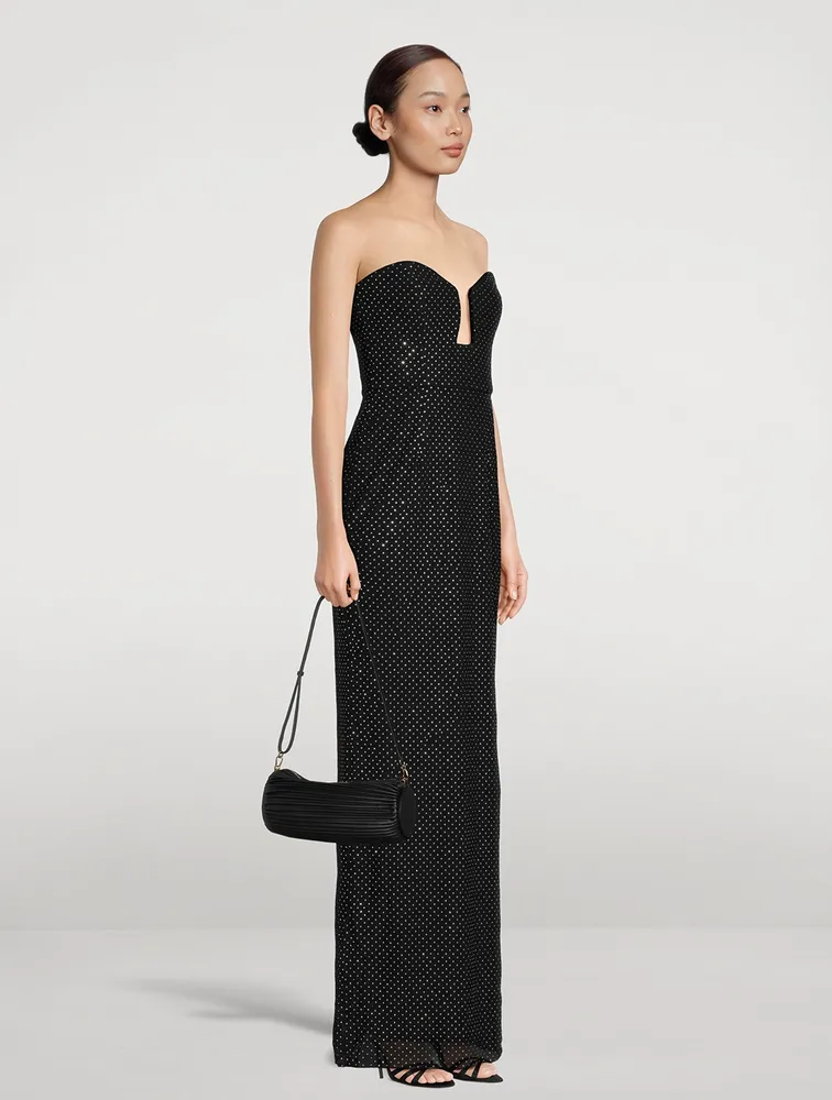 Last Dance Embellished Mesh Gown