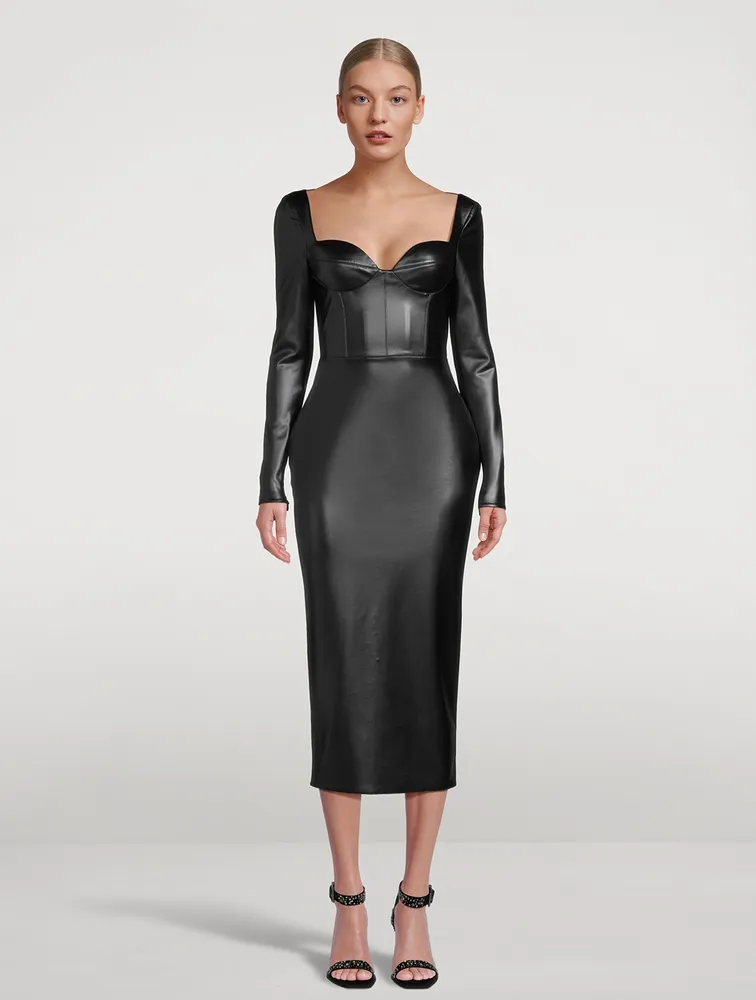 Blade Long-Sleeve Midi Dress