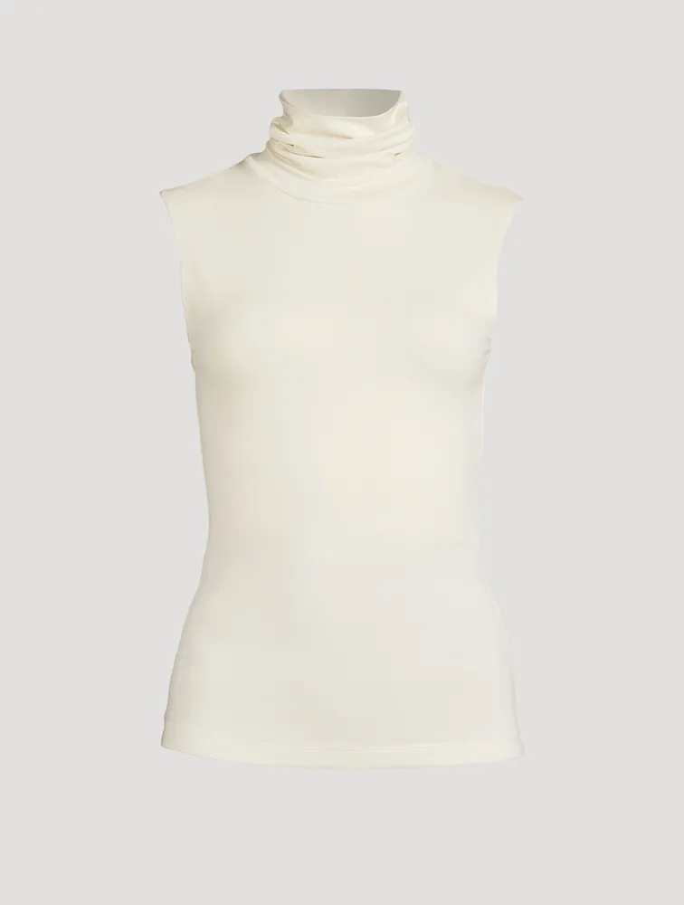 Second Skin Sleeveless Turtleneck Top