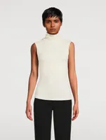 Second Skin Sleeveless Turtleneck Top