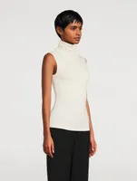 Second Skin Sleeveless Turtleneck Top