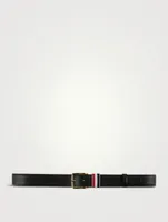 Pebbled Grain Leather Belt