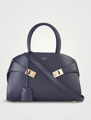 Small Hug Leather Satchel