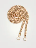 14K Gold Heavy Curb Chain Necklace