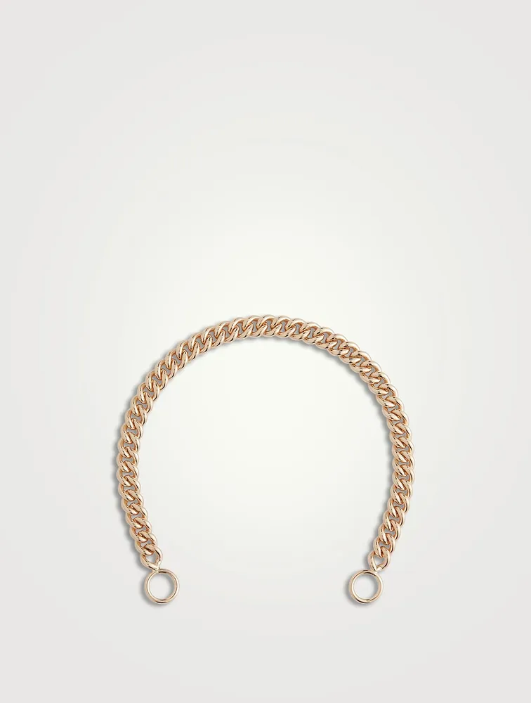 14K Gold Heavy Curb Chain Bracelet