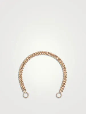 14K Gold Heavy Curb Chain Bracelet