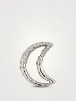 18K Gold Diamond Dipped Moonlock with Diamonds