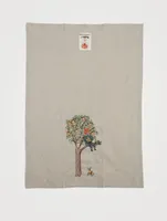 Peach Tree Tea Towel