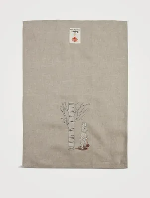 Snowshoe Hare Tea Towel