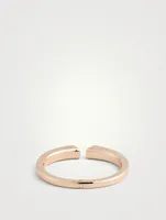 18K Rose Gold Diamond Halo Illusion Bangle Bracelet