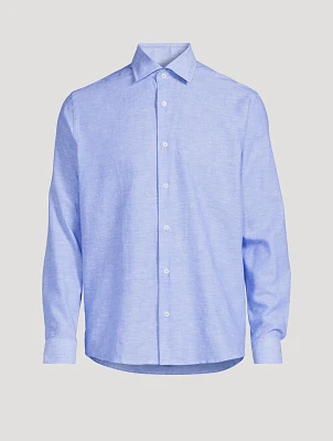 Clandeboye Linen And Cotton Shirt