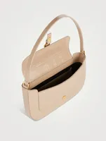 Miranda Croc-Embossed Leather Shoulder Bag