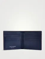 Leather Billfold Wallet In Flower Print