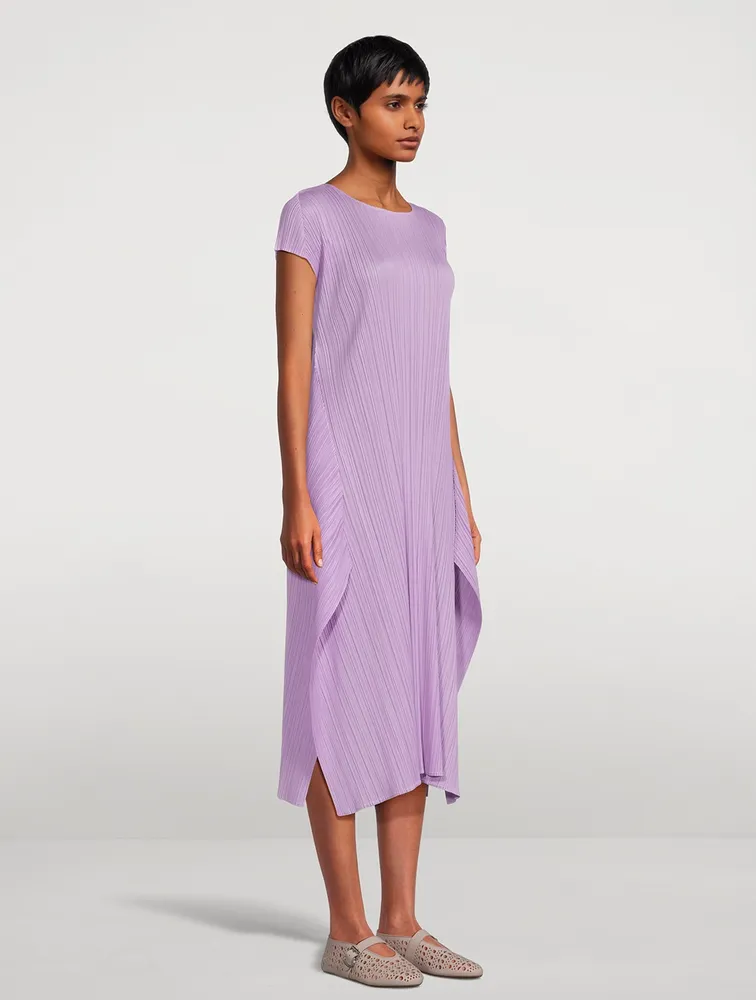 Pleats Please by Issey Miyake June Monthly Colors Dress in Pastel Pink