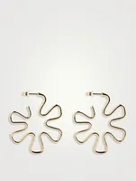 9K Gold B Earrings