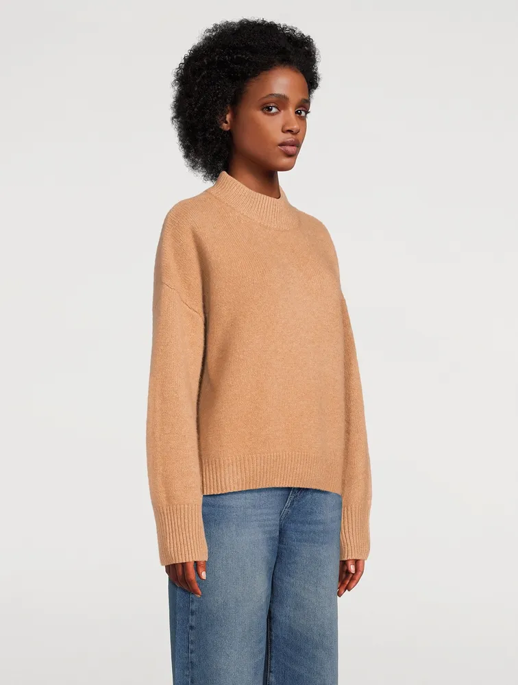 Super Luxe Cashmere Mockneck Sweater