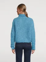 Bouclé Turtleneck Sweater