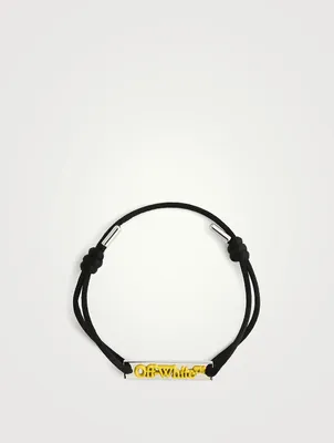 Logo Plate Cord Bracelet