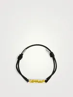 Logo Plate Cord Bracelet