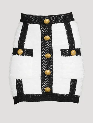 Tweed High-Waisted Mini Skirt
