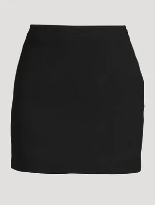 Tweed Bouclé Mini Skirt