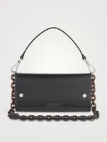 Banner Leather Chain Wallet