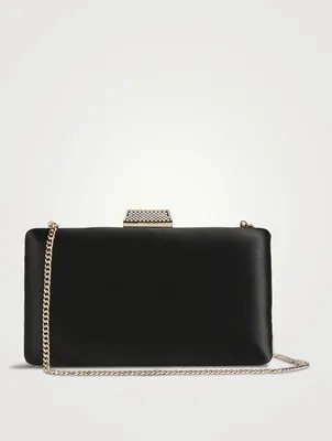 Clemmie Embellished Satin Clutch