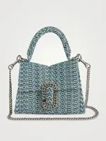 The St. Marc Monogram Denim Top Handle Bag