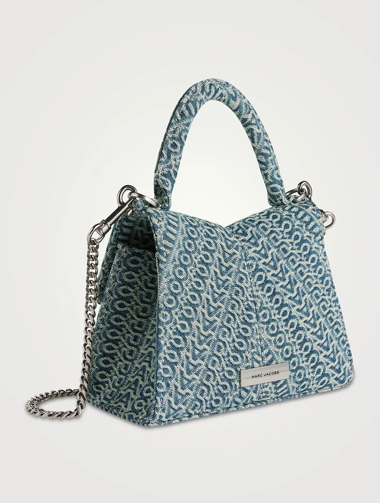 The St. Marc Monogram Denim Top Handle Bag