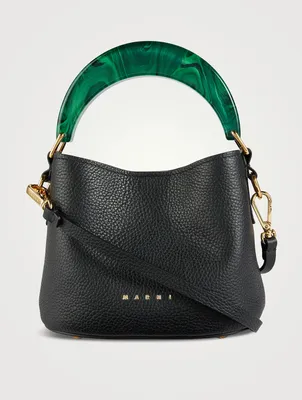 Mini Leather Venice Bucket Bag