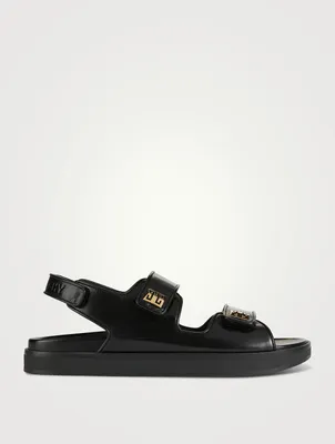 4G Leather Sport Sandals