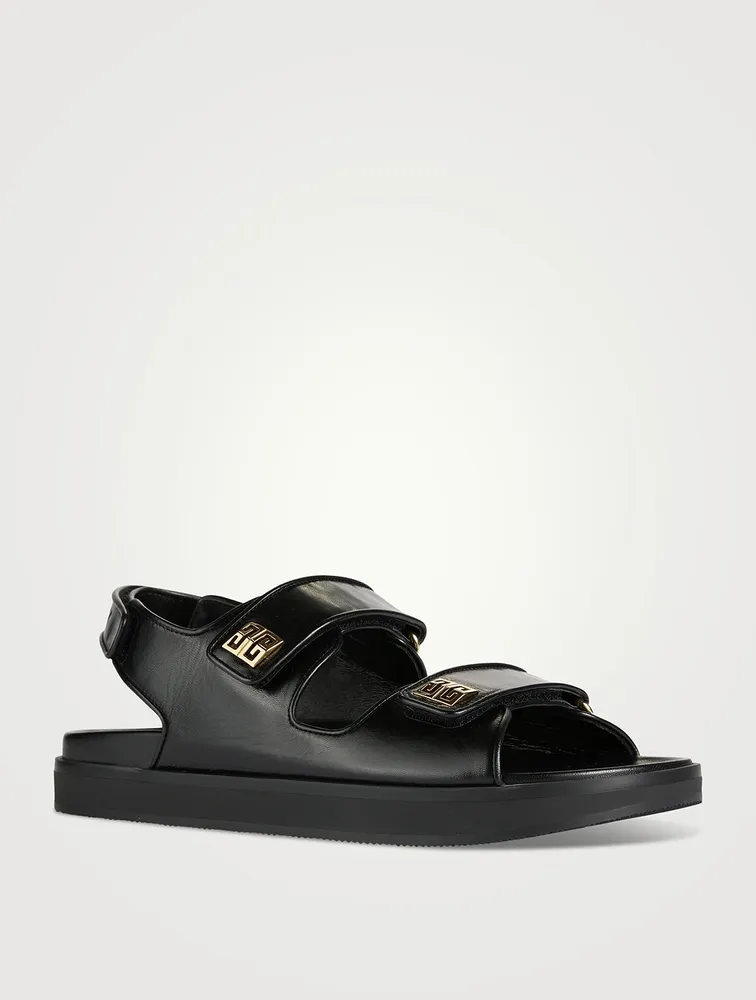 Louis Vuitton Black Fabric and Leather Hamptons Thong Sandals Size