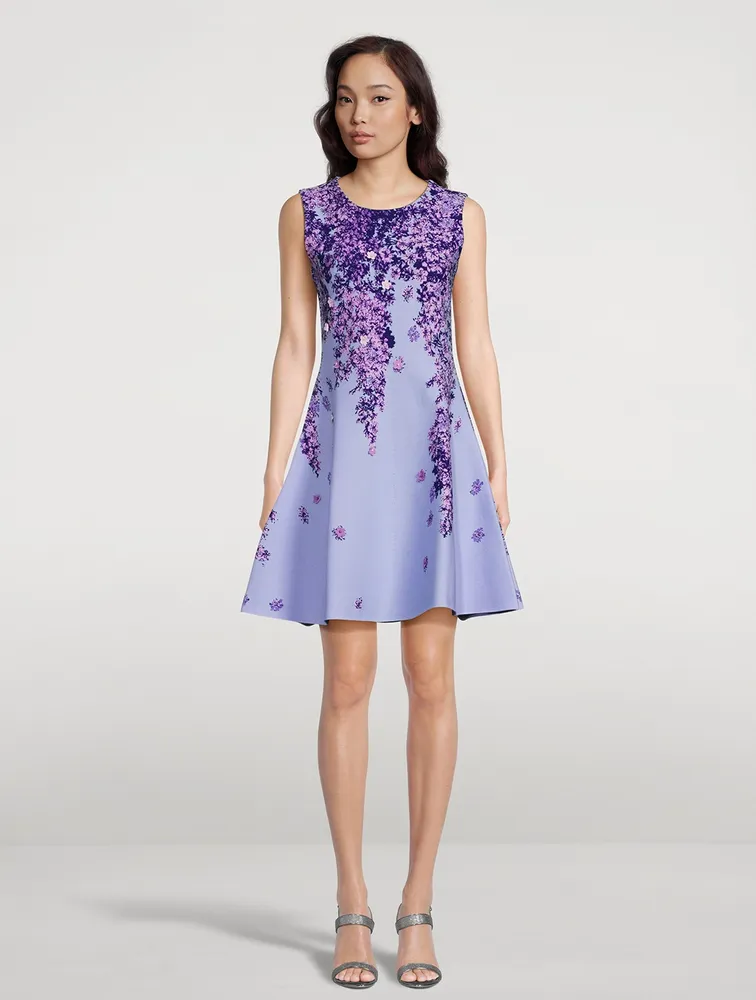 Dégradé Lilac Jacquard Knit Dress