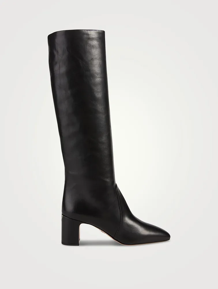 Leather Knee-High Boots