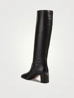 Leather Knee-High Boots