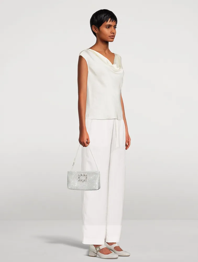 Mini Nightlily Crystal Mesh Shoulder Bag