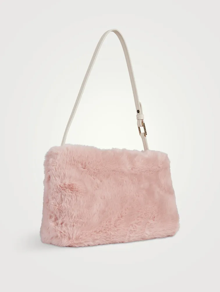 Mini RV Nightlily Winter Blossom Faux Fur Shoulder Bag