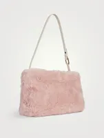 Mini RV Nightlily Winter Blossom Faux Fur Shoulder Bag