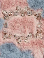 Mini RV Nightlily Winter Blossom Faux Fur Shoulder Bag