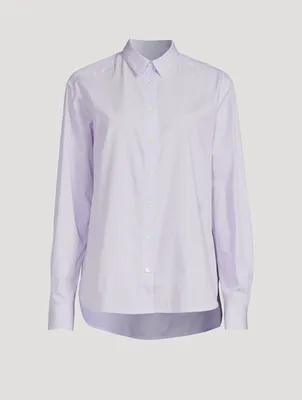 Signature Cotton Shirt Stripe Print